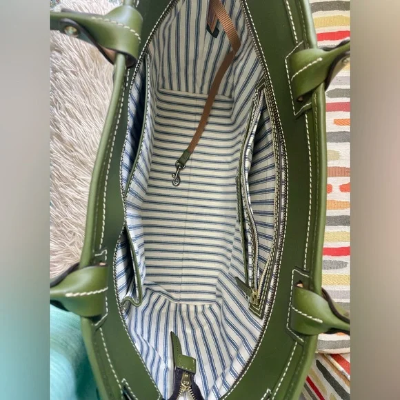 Dooney & Bourke Olive Green Tote - Picture 7 of 14